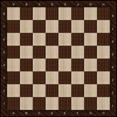 Wooden chess board background clipart