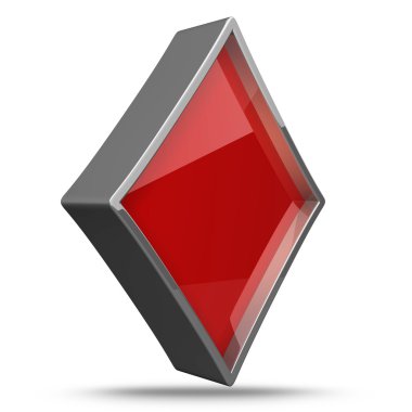 kart işareti. Beyaz arka plan üzerinde izole. yüksek çözünürlükte 3d render