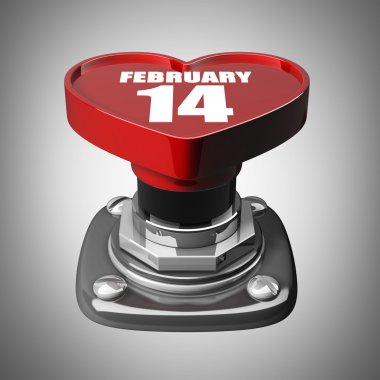 düğme kalp. mutlu Sevgililer günü.