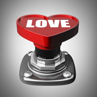 düğme kalp. mutlu Sevgililer günü.