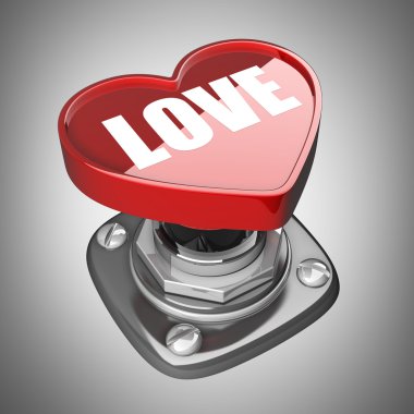 düğme kalp. mutlu Sevgililer günü.