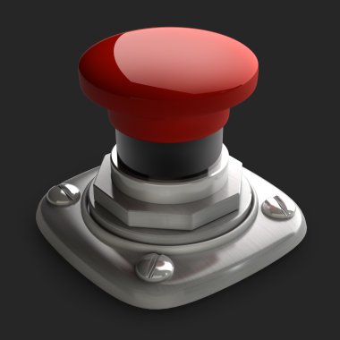 düğme portre siyah izole.