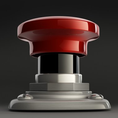 düğme portre siyah izole.