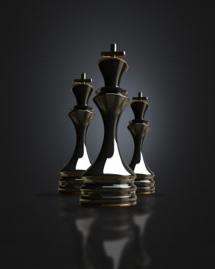 arka plan illüstrasyon siyah satranç king. yüksek çözünürlük