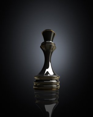 arka plan illüstrasyon siyah satranç kraliçesi. yüksek çözünürlük