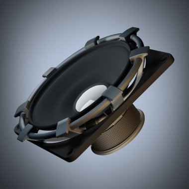 hoparlör yüksek çözünürlükte 3d render