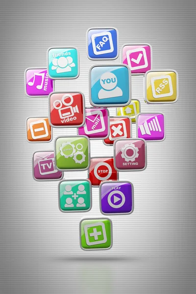 Apps kutsal kişilerin resmi yüksek çözünürlükte 3d render