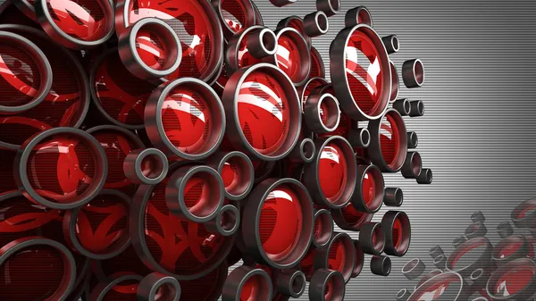 Abstract 3D background for company presentation red — Stock Photo, Image