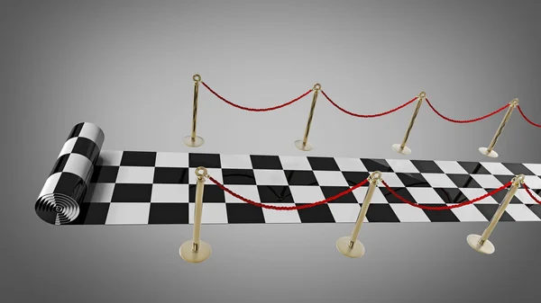 Concept. tapis à carreaux haute résolution rendu 3d — Photo