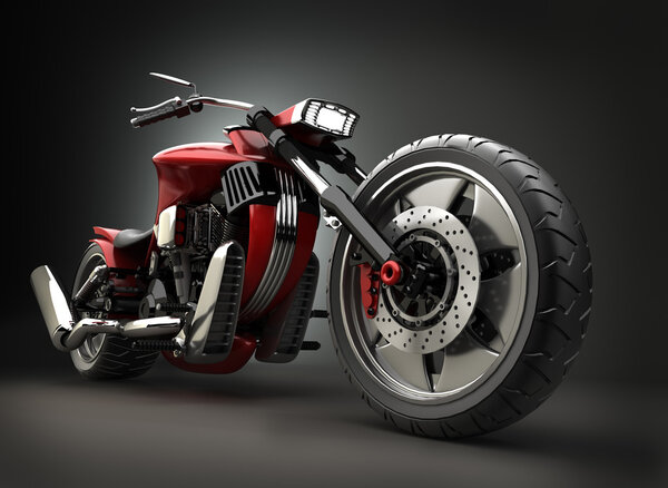 Concept motorcycle (No trademark issues as the car is my own design)