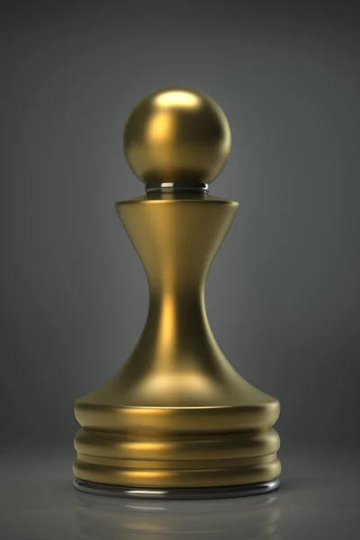 Chess golden Pawn — Stock Photo, Image