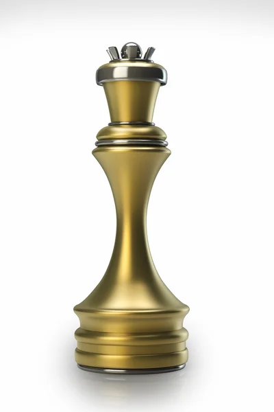 Chess golden Queen — Stock Photo, Image