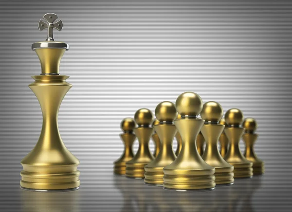 Chess Leadership concept — Stock Photo, Image