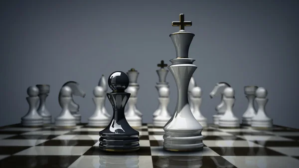 3D chess konceptet bakgrund. hög upplösning — Stockfoto