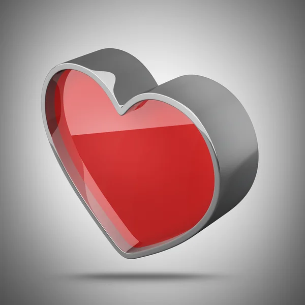 3D καρδιά. υψηλή ανάλυση απόδοσης — Φωτογραφία Αρχείου