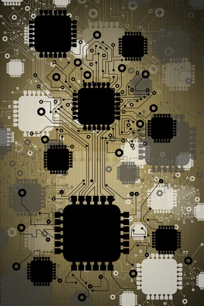 Circuit board.background high resolution 3d digitally generated image — Stock Photo, Image