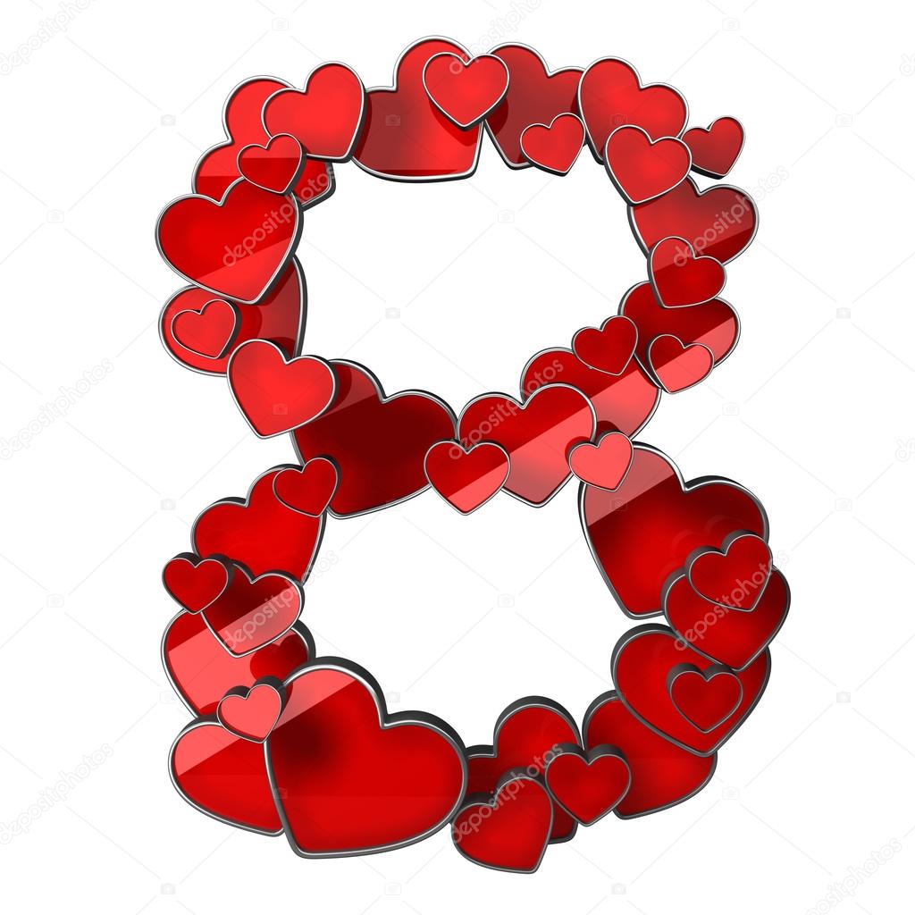 figure 8 of hearts