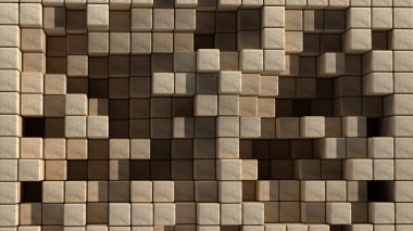 arka plan düz küpleri sepya tonu.