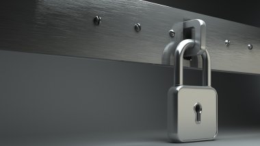 Gümüş kilit 3d model çizimi