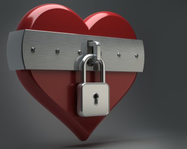 kalp kilitlemek için kapalı