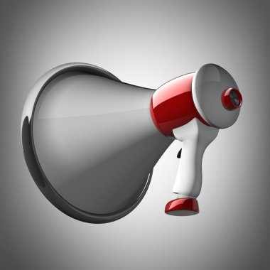 3D görüntü. megafon.