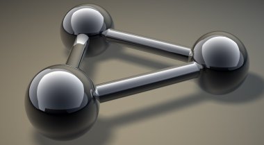 basit çelik moleküler yapısı 3d