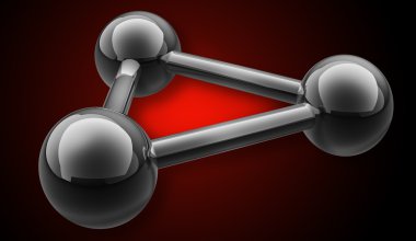 basit çelik moleküler yapısı 3d