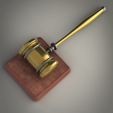 Altın tokmak 3d render