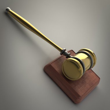 Altın tokmak 3d render