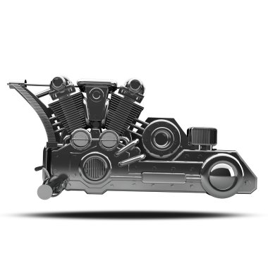 Krom motosiklet motoru