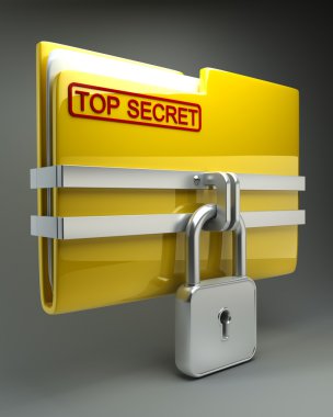 Kapalı asma kilit (gizli ile klasör)