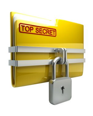 Kapalı asma kilit (gizli ile klasör)