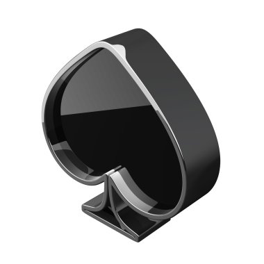 kart işareti. Beyaz arka plan üzerinde izole. yüksek çözünürlükte 3d render