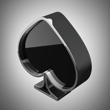 3D kart işareti. yüksek çözünürlük