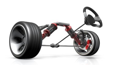 emici, fren balataları ve tekerlekler