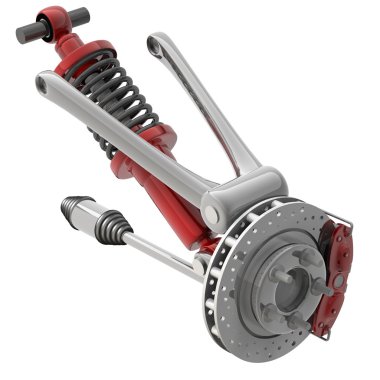 darbe emici ve fren balataları.