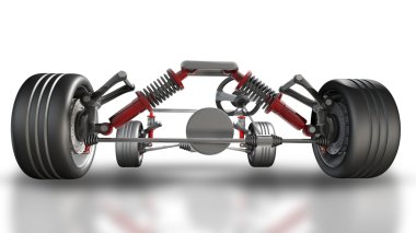 emici, fren balataları ve tekerlekler