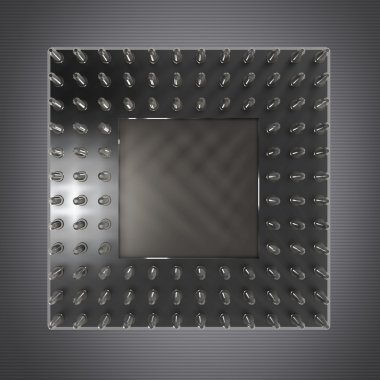 Altın iğne ile cpu kartı arka yüzüne