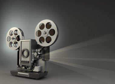 cinema projector High resolution 3D clipart