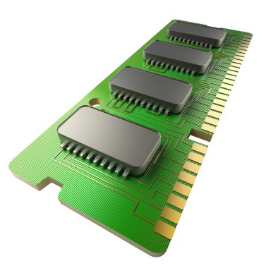 Computer RAM Memory Card 128gb clipart
