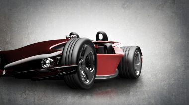 kırmızı spor araba konsepti