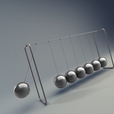 sarkaç metal topları ile