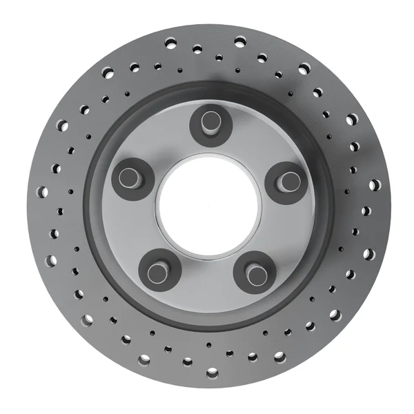 Brake disc isolated on white background - 3d render — Stock Photo, Image