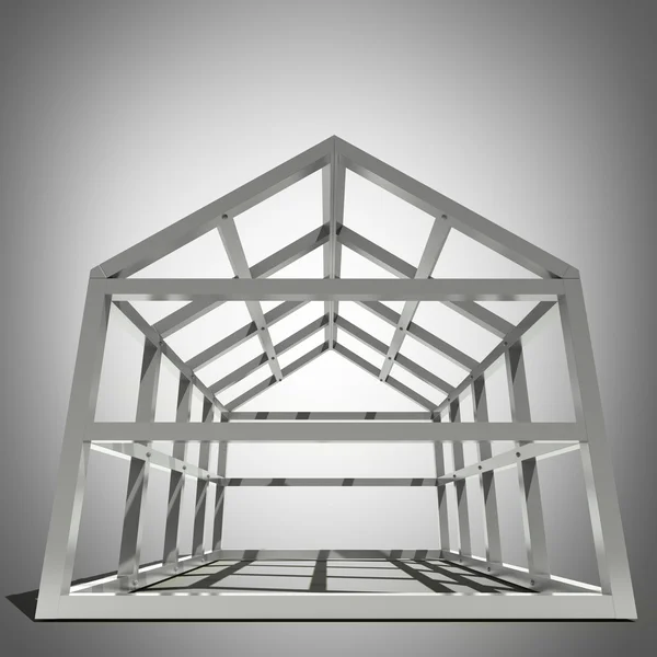 Concept afbeelding nieuw huis kader — Stockfoto