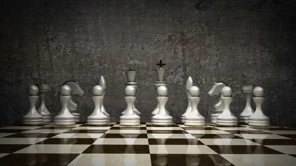 3d Chess concept background. High resolution — Stock Photo, Image