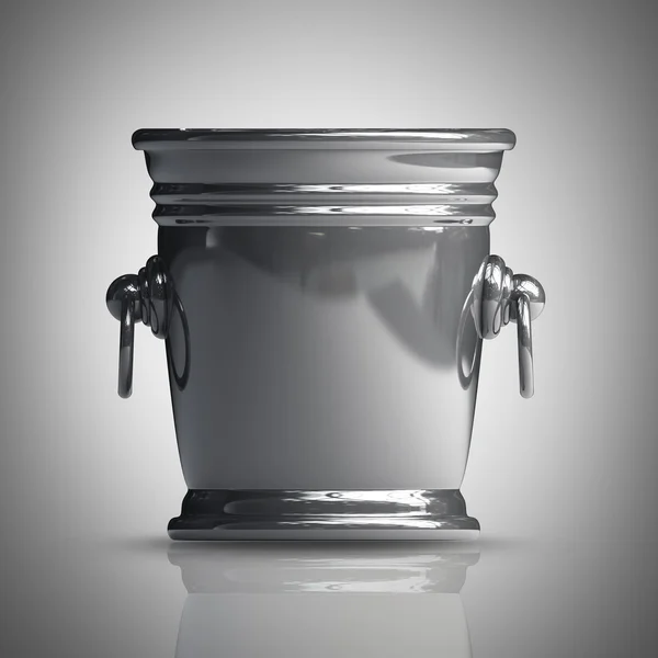 Empty bucket for Ice. High resolution 3d render — Stock Photo, Image