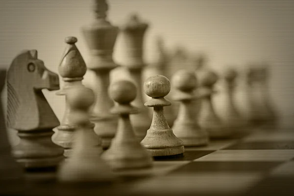 Шахматные игры — стоковое фото