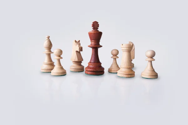 Satranç liderlik kavramı — Stok fotoğraf
