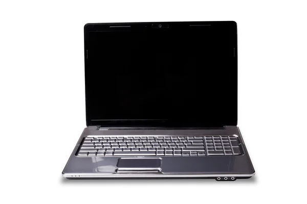 Nagy laptop-val fekete képernyő — Stock Fotó