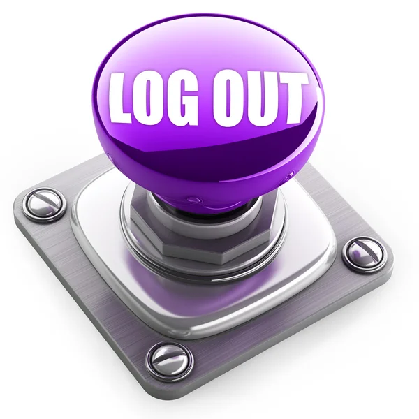 Botón LOGOUT — Foto de Stock